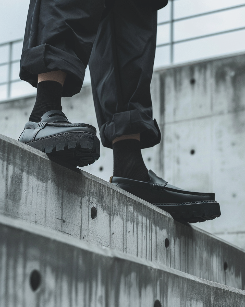 Mocassins à semelle épaisse