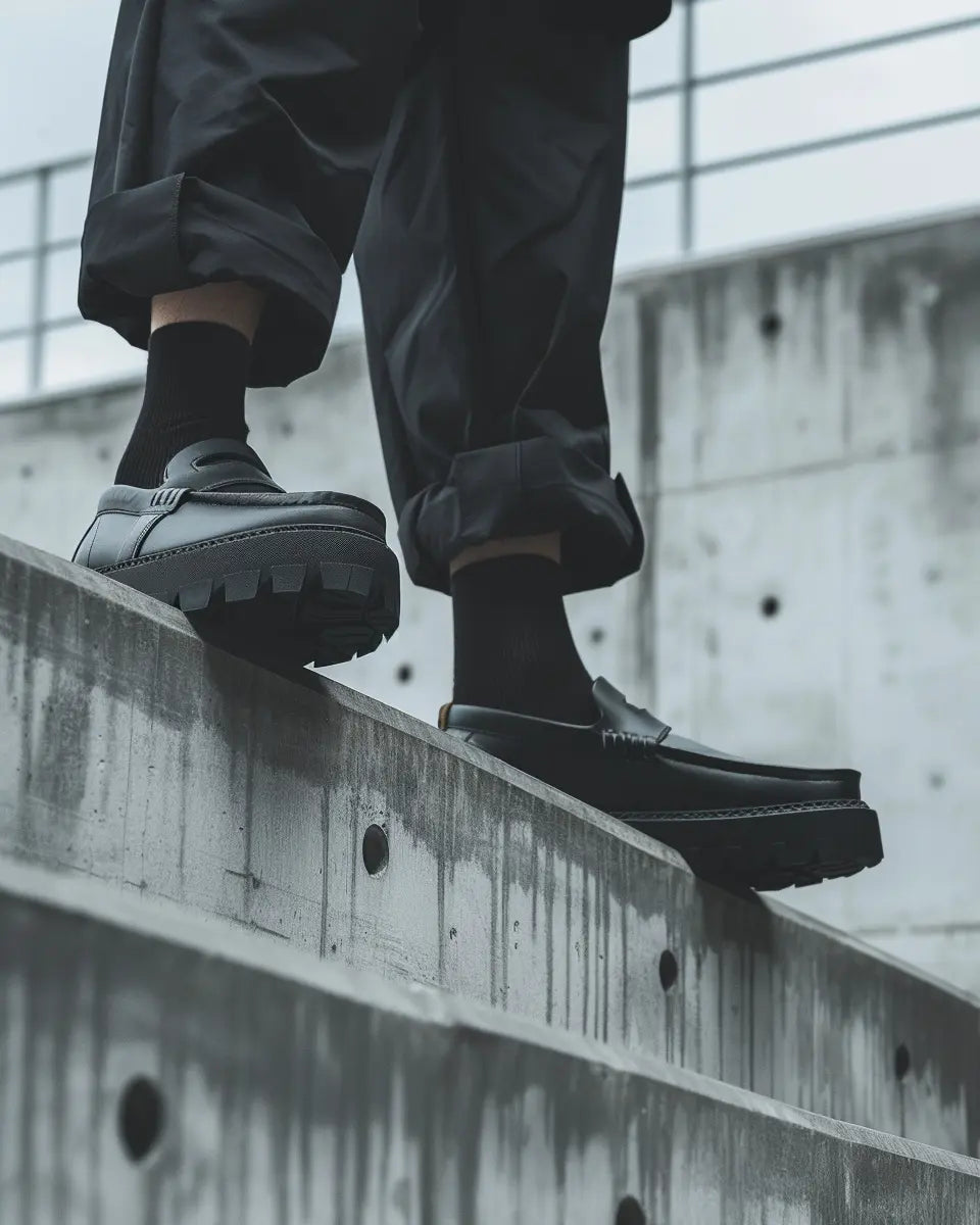 Mocassins à semelle épaisse