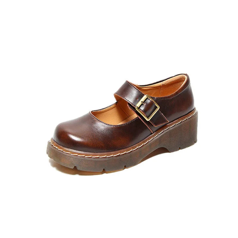 Mocassin  Maryline Vintage –  Rétro en Cuir My Store