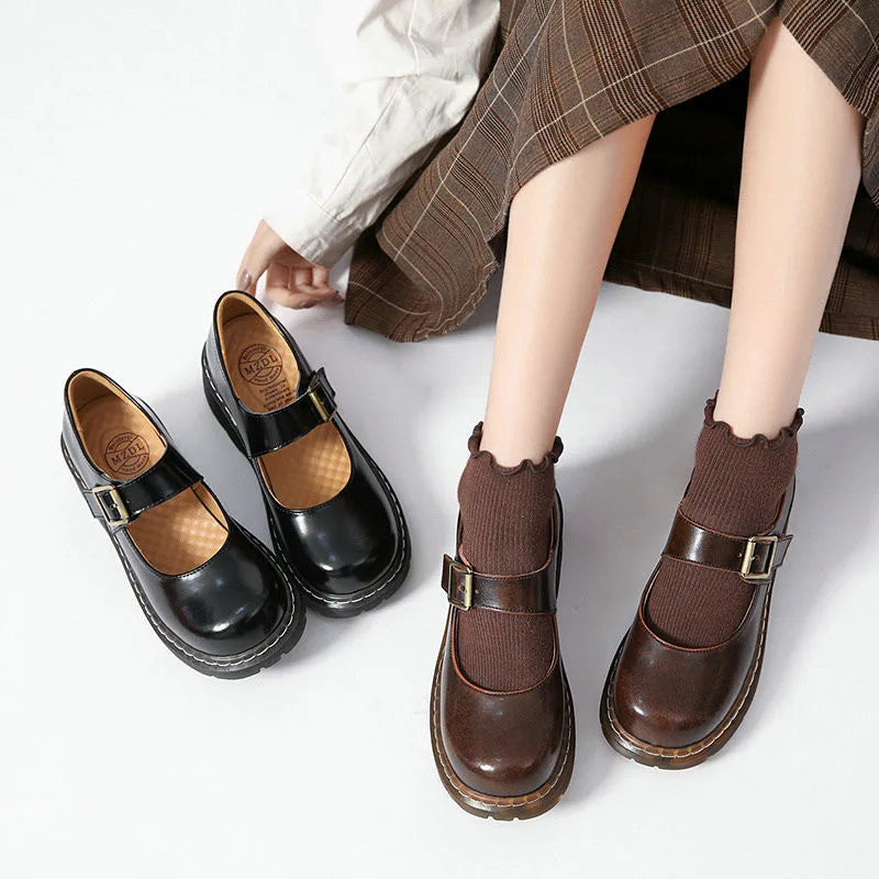 Mocassin  Maryline Vintage –  Rétro en Cuir My Store