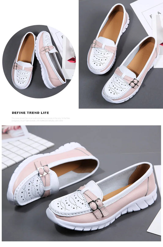 Mocassin Contrasté Élégance femme - Barrie Shop