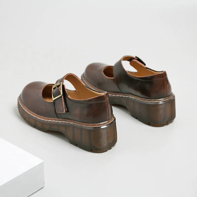 Mocassin  Maryline Vintage –  Rétro en Cuir My Store