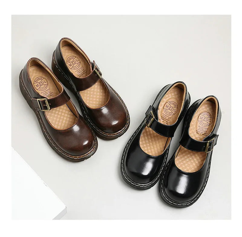 Mocassin  Maryline Vintage –  Rétro en Cuir My Store