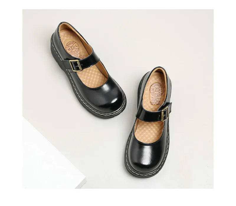 Mocassin  Maryline Vintage –  Rétro en Cuir My Store