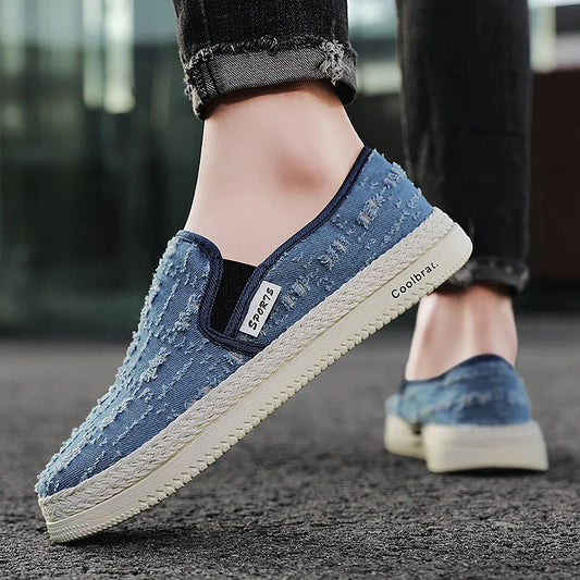 Mocassin Slip‑On Cuivré Bleu