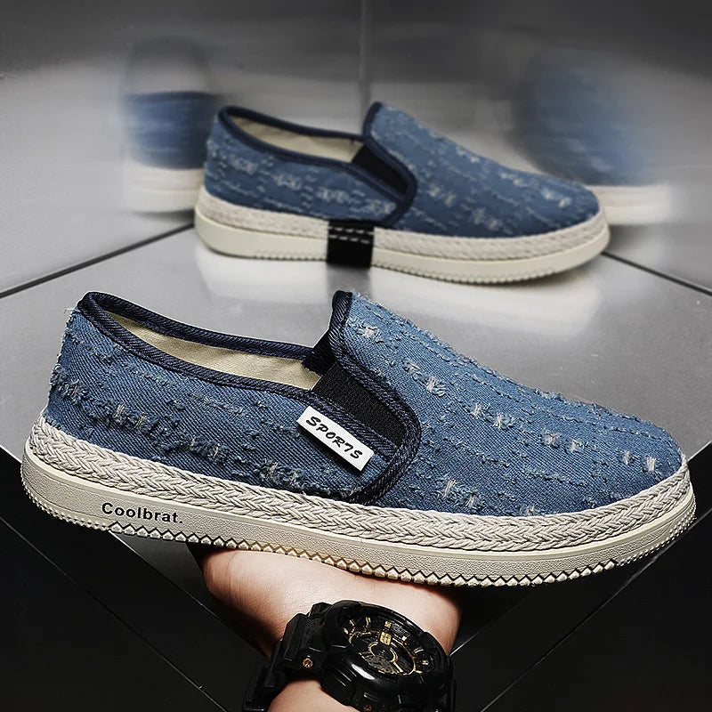 Mocassin Slip‑On Cuivré Bleu