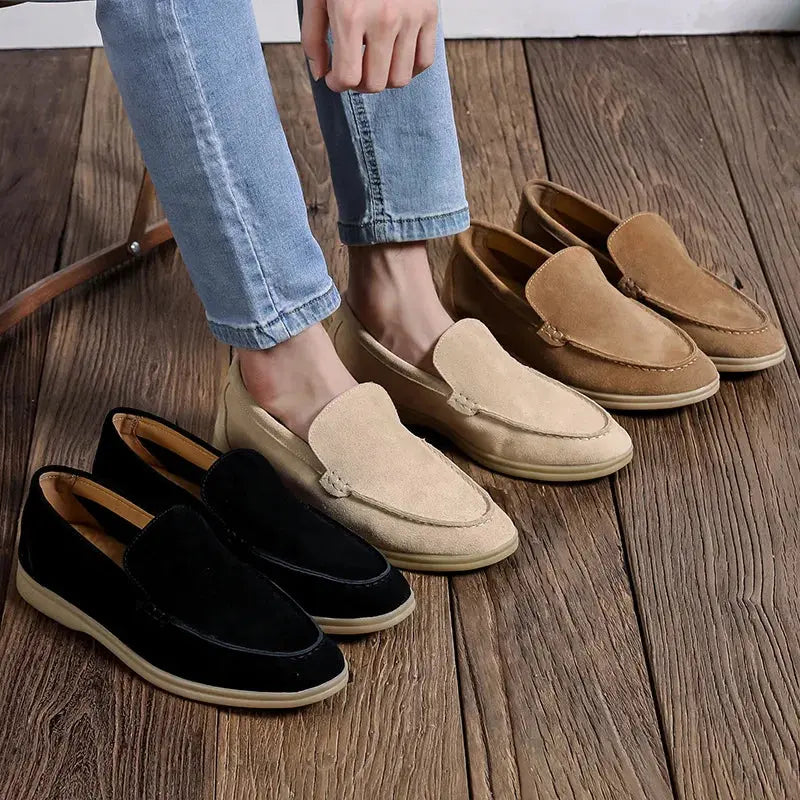 Mocassin daim homme