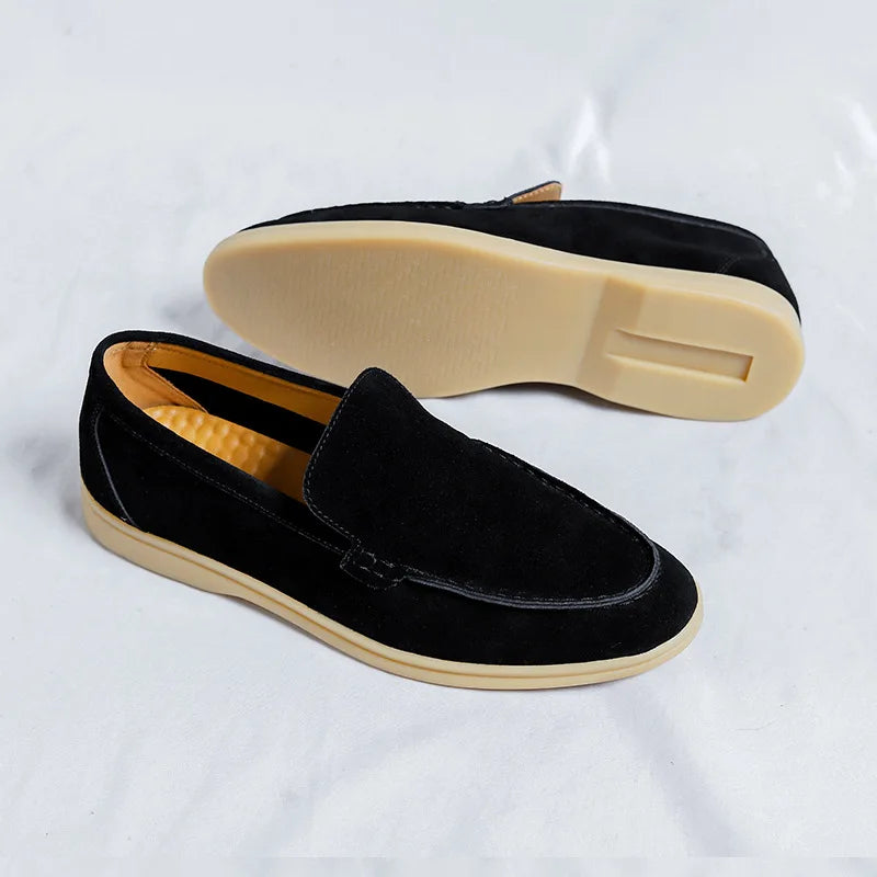 Mocassin_daim_homme_Noir
