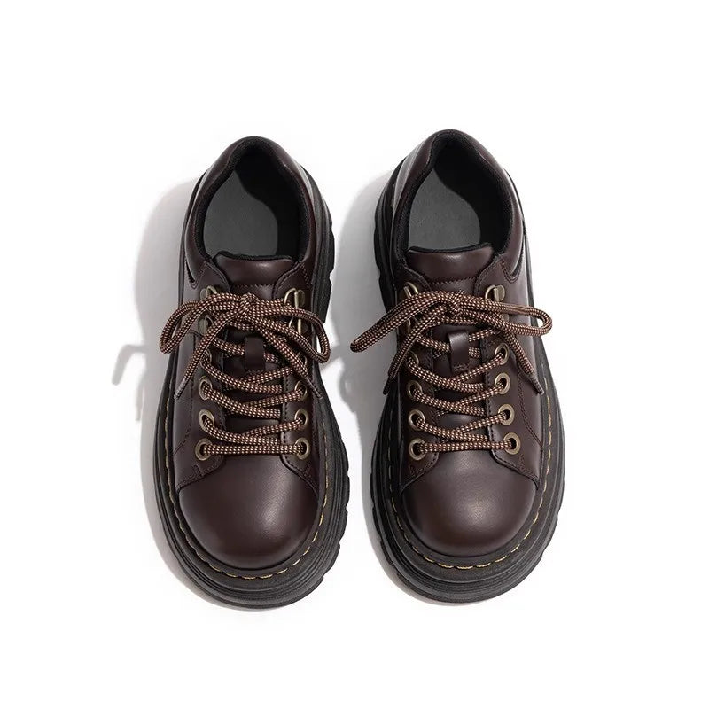 Mocassin derbies femme Marron