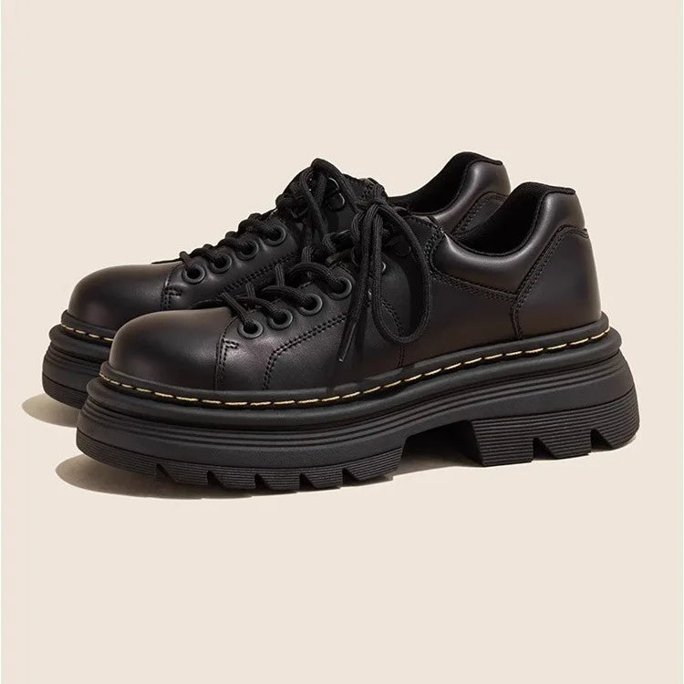 Mocassin derbies femme Noir