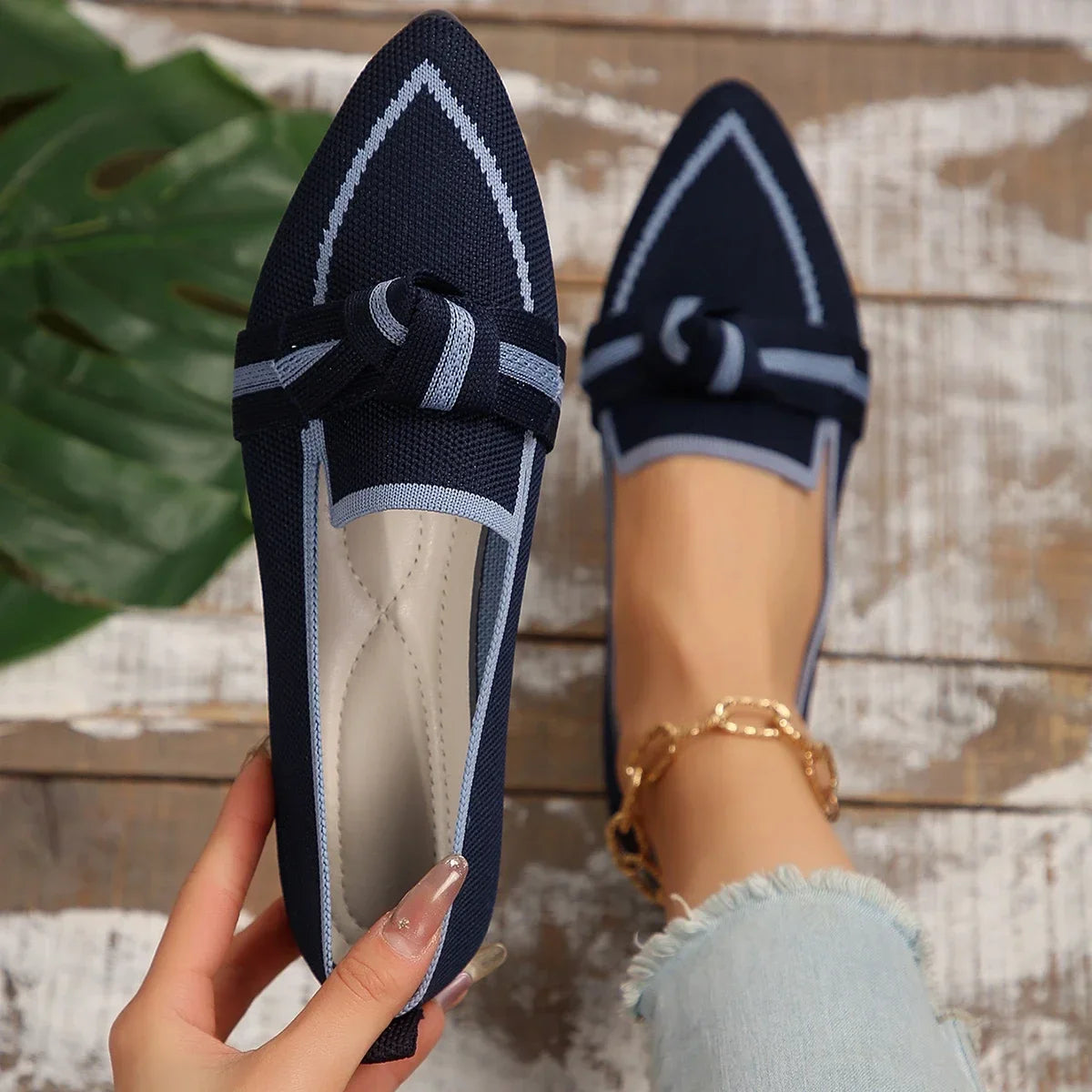 Mocassin femme Ballerines Pointues