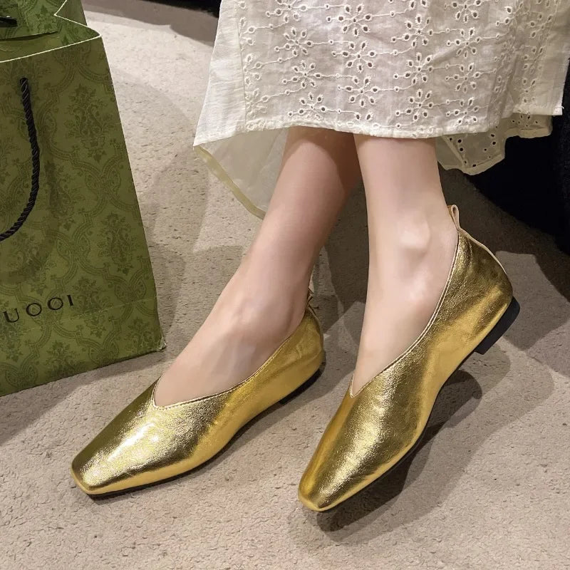 Mocassin femme camel