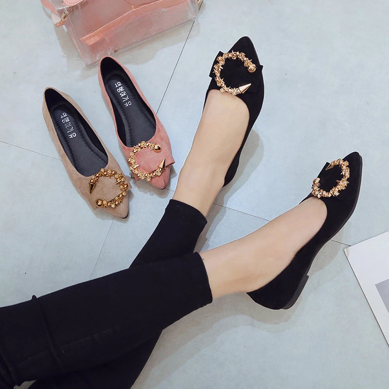 Mocassin femme doré DORYBELLA