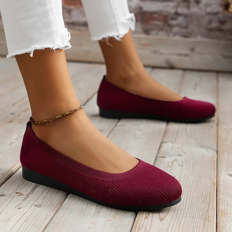 Mocassin femme noire NoEnName_Null Bordeaux