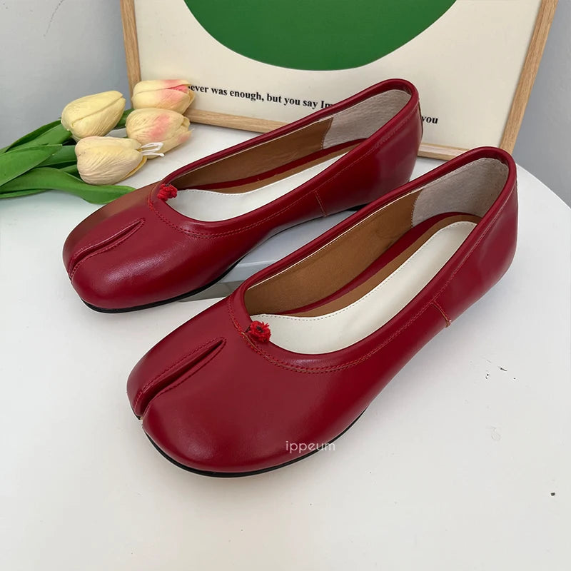 Mocassin tabi Rouge