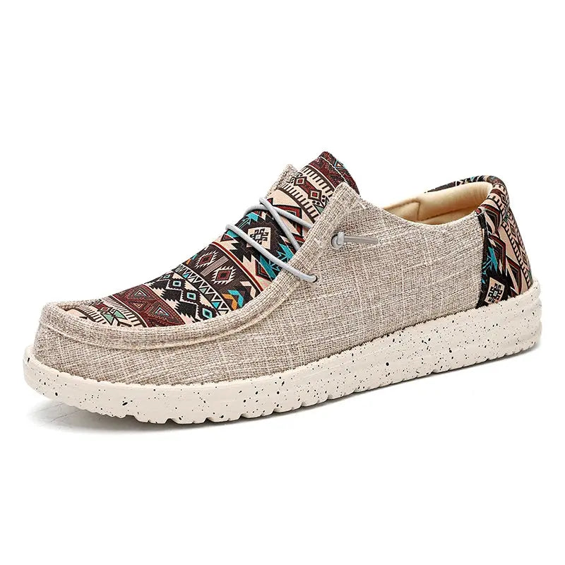 Mocassin tissu homme