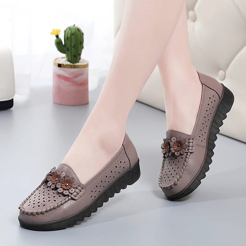 Mocassins Zayana – L’Éclat Ethnique en Cuir Véritable