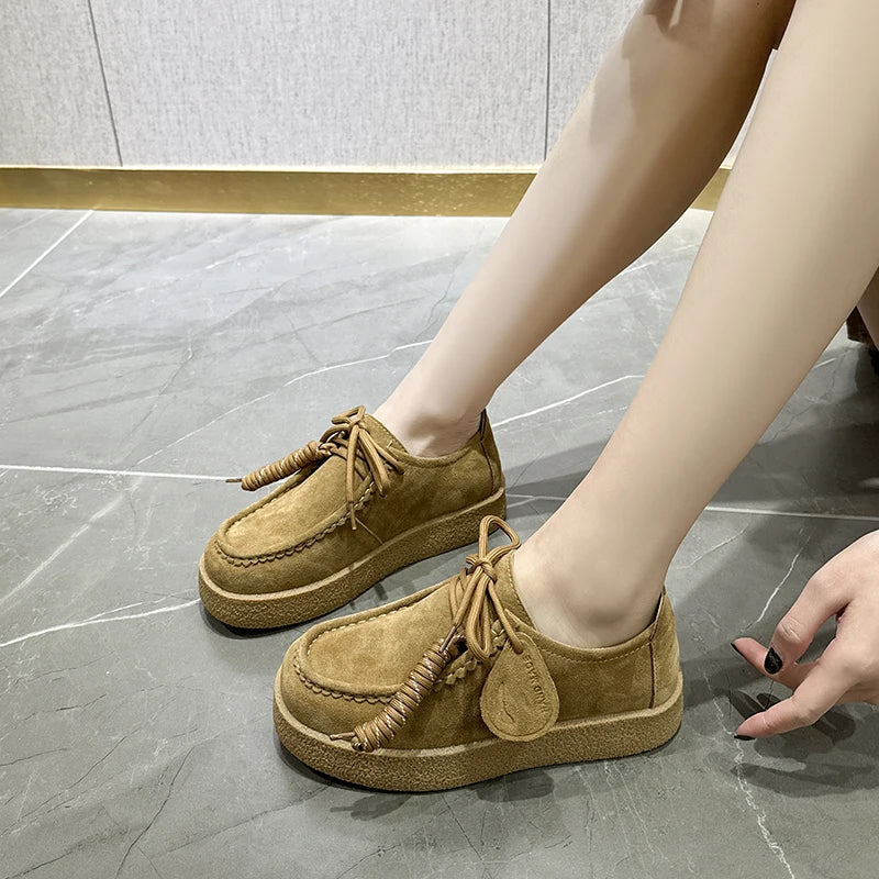 Mocassin plateforme femme AIYUQI My Store