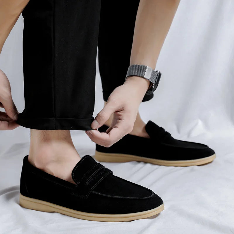 Mocassin daim homme - Barrie Shop