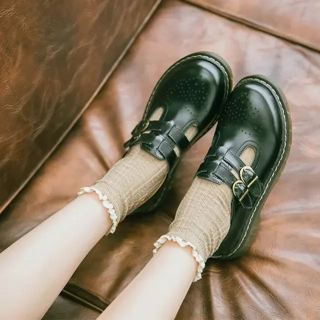 Mocassin  Maryline Vintage –  Rétro en Cuir My Store