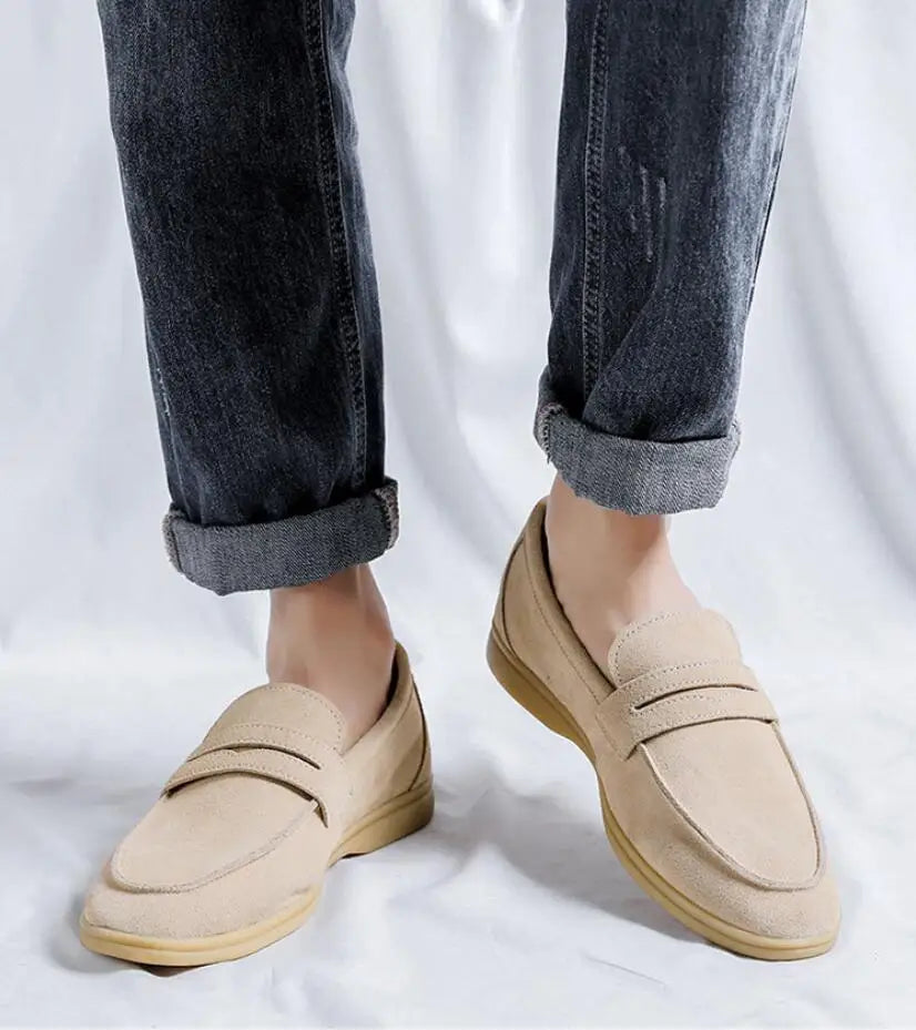 Mocassin daim homme - Barrie Shop