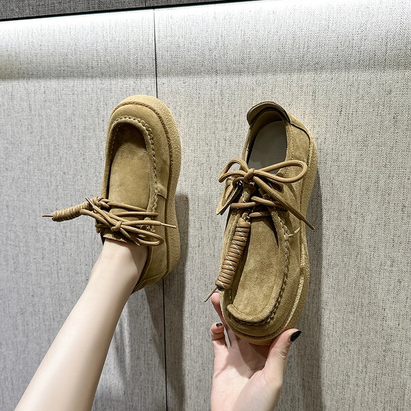 Mocassin plateforme femme AIYUQI My Store