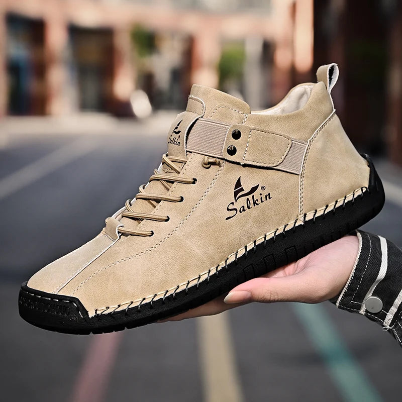 Mocassin homme en cuir bottine d’hiver - Barrie Shop