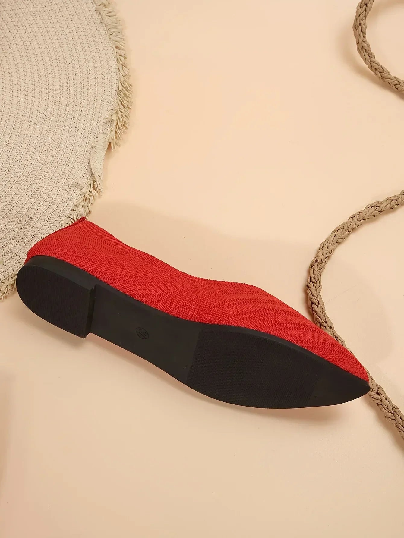 Mocassin vernis femme chic tissé et  bout pointu - Barrie Shop