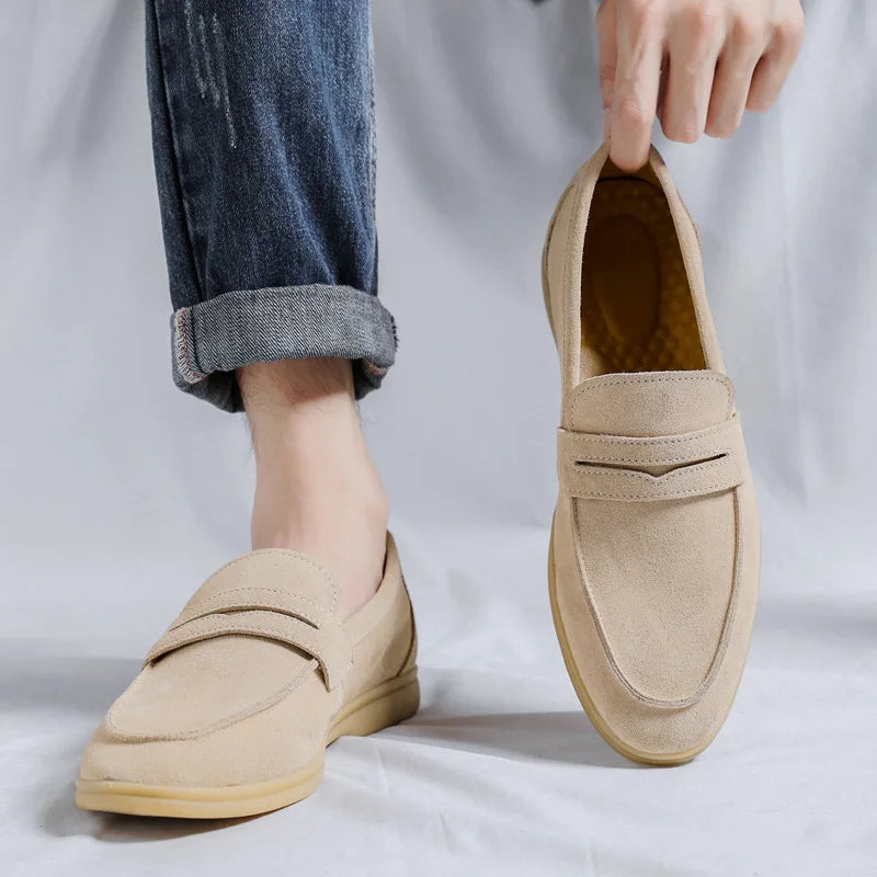 Mocassin daim homme - Barrie Shop