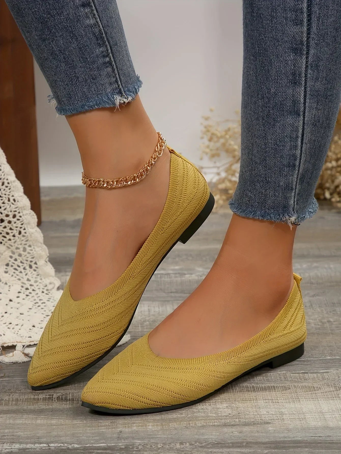 Mocassin vernis femme chic tissé et  bout pointu - Barrie Shop