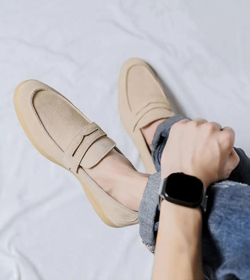 Mocassin daim homme - Barrie Shop