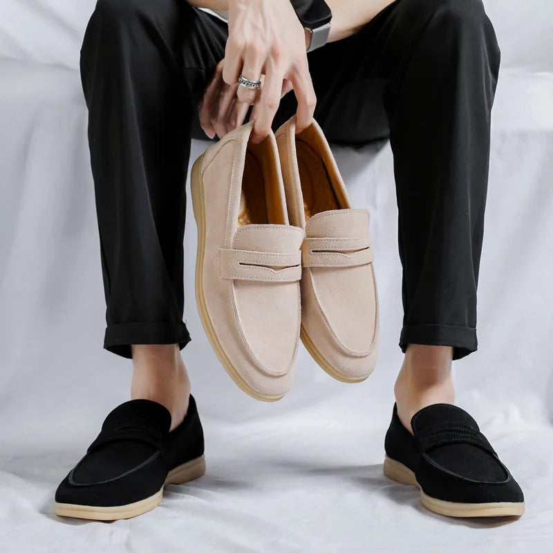 Mocassin daim homme - Barrie Shop