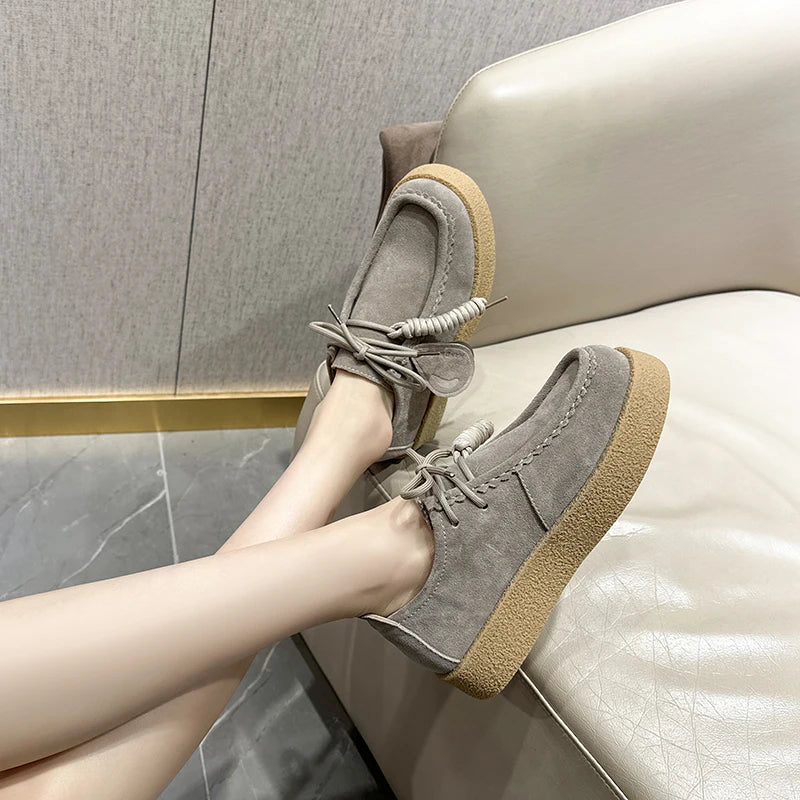 Mocassin plateforme femme AIYUQI My Store
