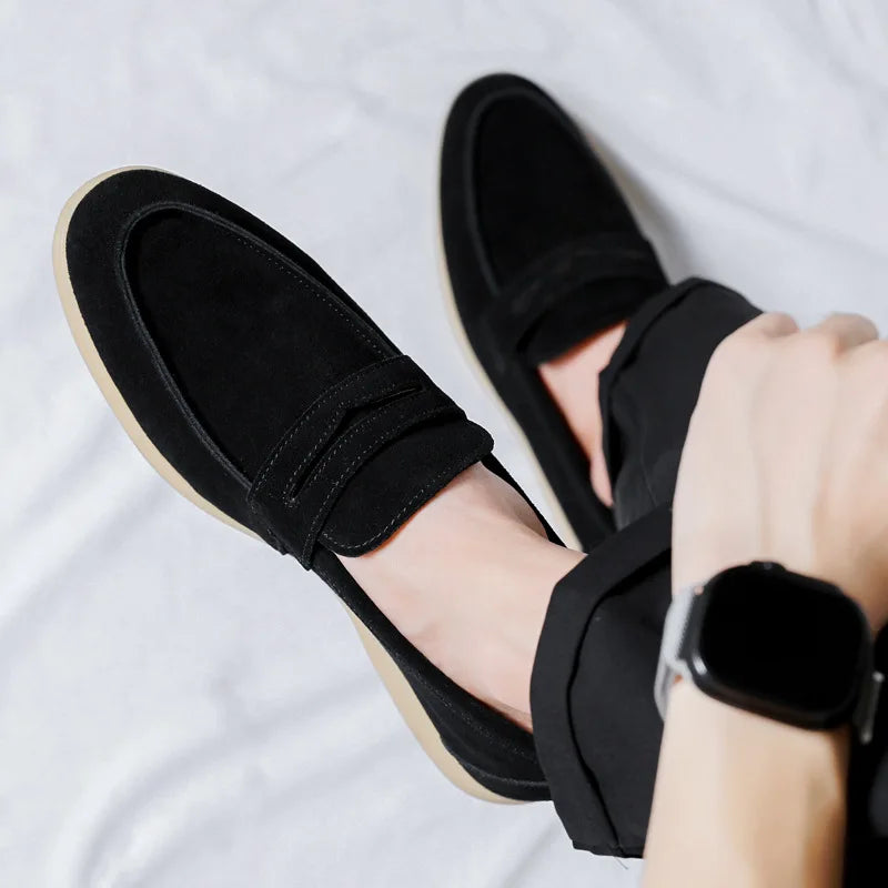 Mocassin daim homme - Barrie Shop