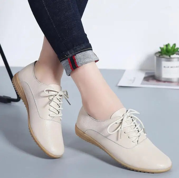 Mocassin femme blanc respirant - Barrie Shop