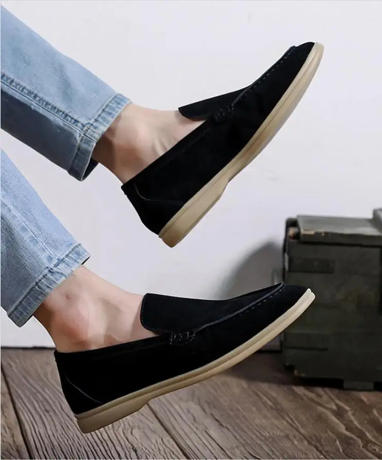 Mocassin daim homme - Barrie Shop