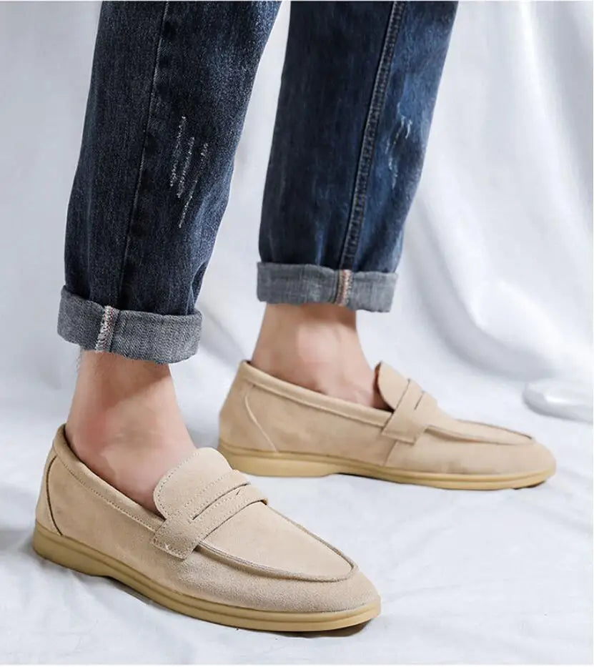 Mocassin daim homme - Barrie Shop