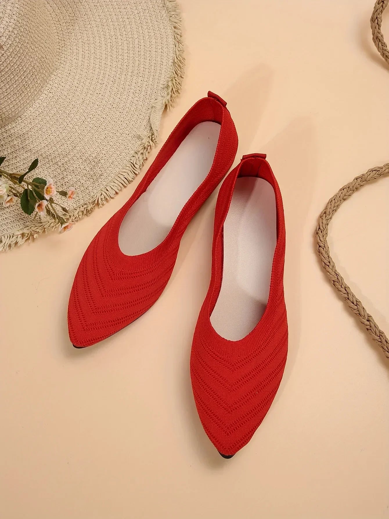 Mocassin vernis femme chic tissé et  bout pointu - Barrie Shop