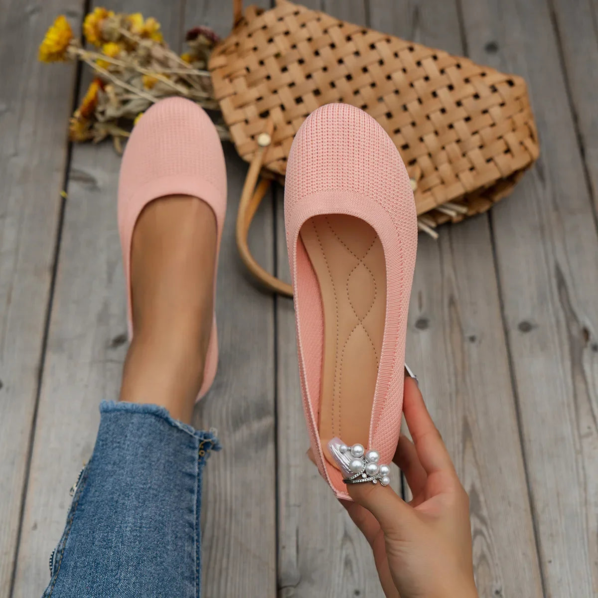 Mocassin femme noire NoEnName_Null - Barrie Shop