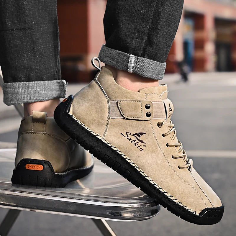 Mocassin homme en cuir bottine d’hiver - Barrie Shop