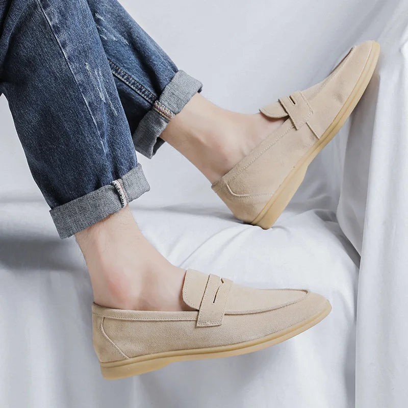 Mocassin daim homme - Barrie Shop