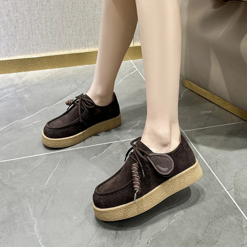Mocassin plateforme femme AIYUQI My Store