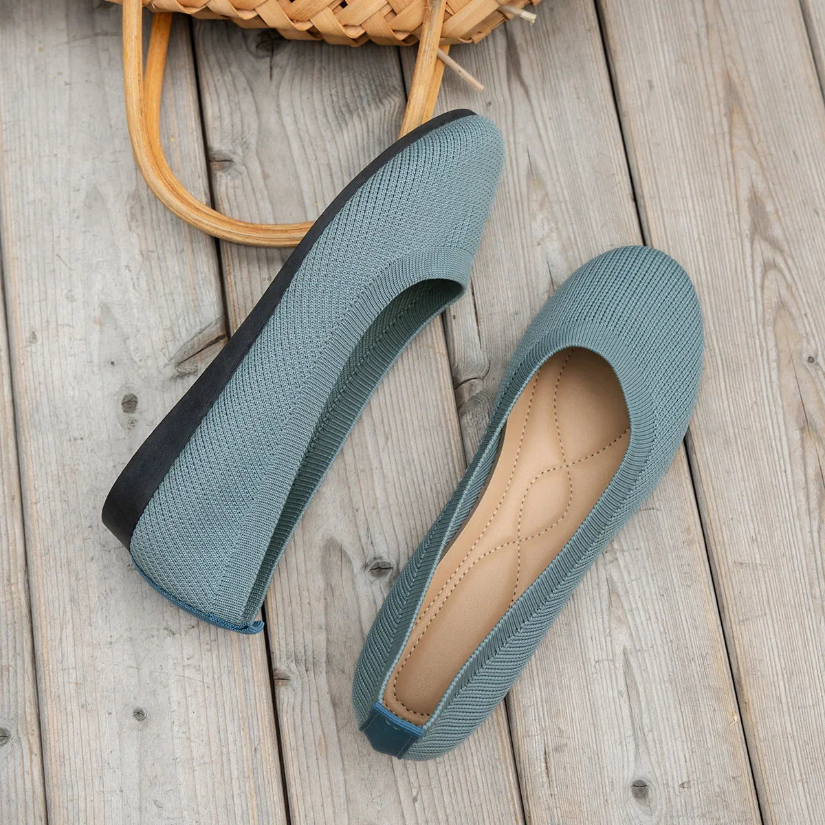 Mocassin femme noire NoEnName_Null - Barrie Shop