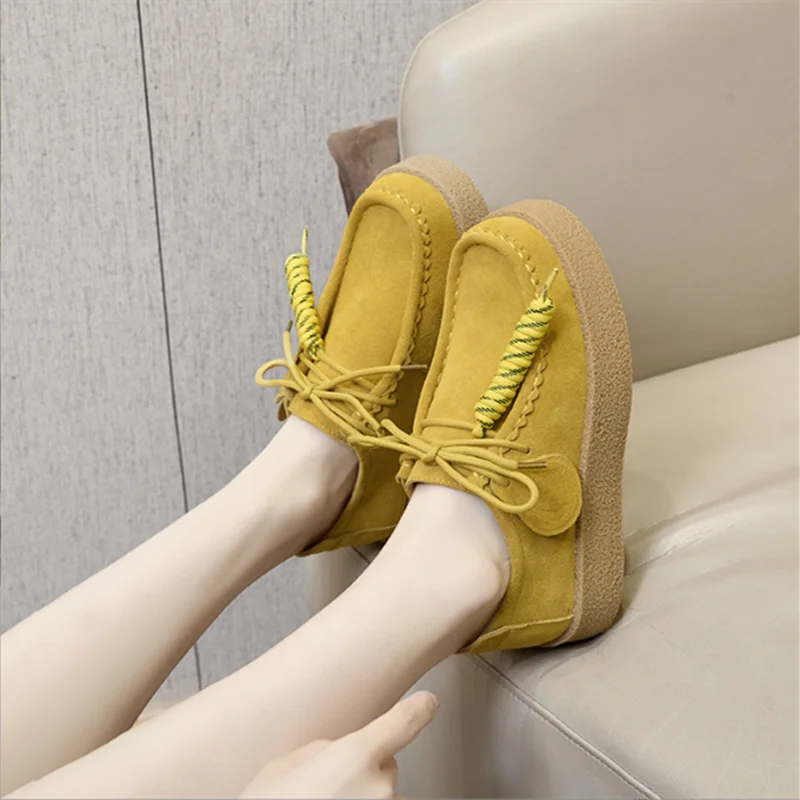 Mocassin plateforme femme AIYUQI My Store