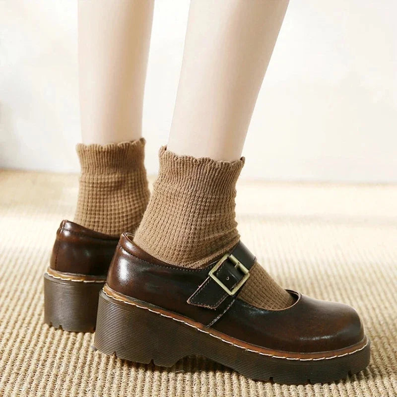 Mocassin  Maryline Vintage –  Rétro en Cuir My Store