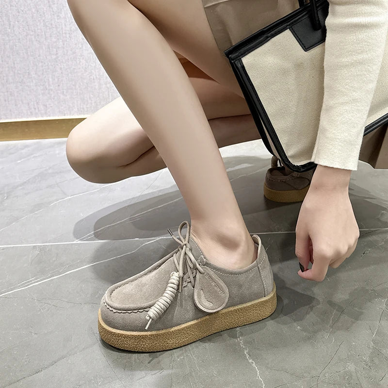 Mocassin plateforme femme AIYUQI My Store