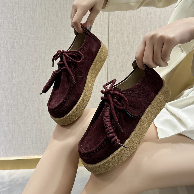 Mocassin plateforme femme AIYUQI My Store