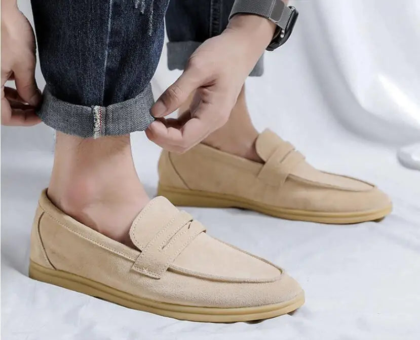 Mocassin daim homme - Barrie Shop