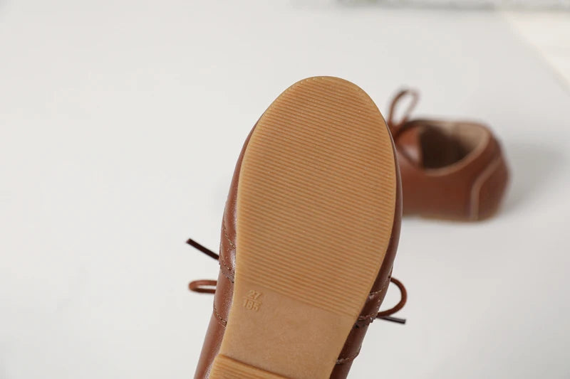 Mocassin femme Solenya en cuir grainé My Store
