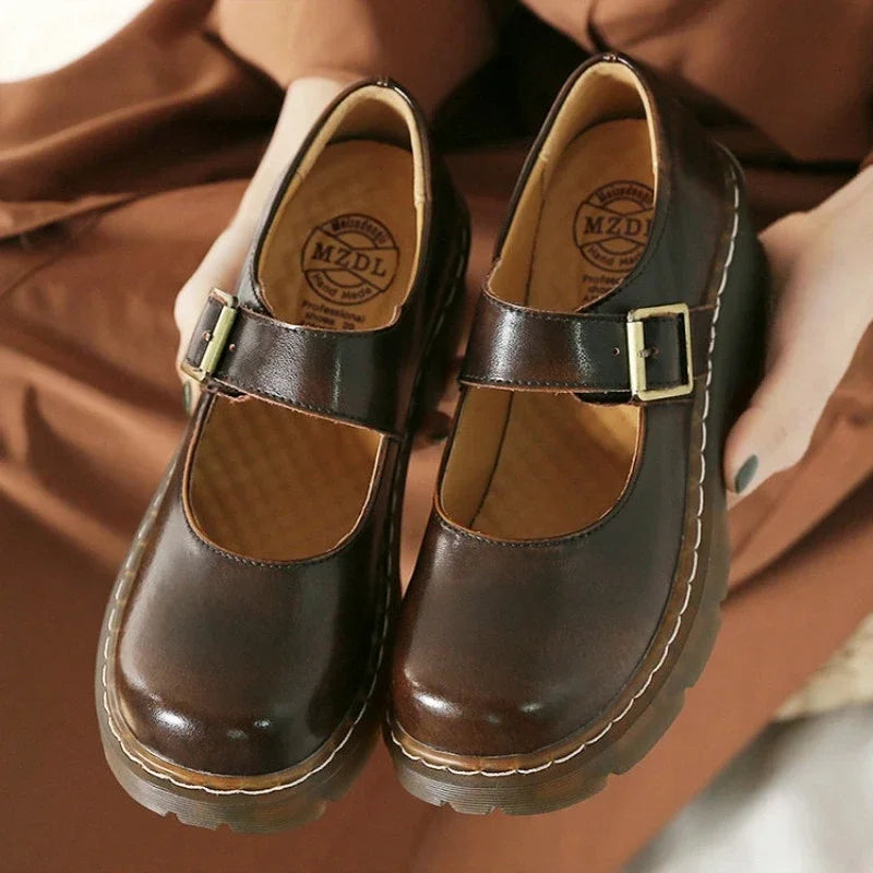 Mocassin  Maryline Vintage –  Rétro en Cuir My Store